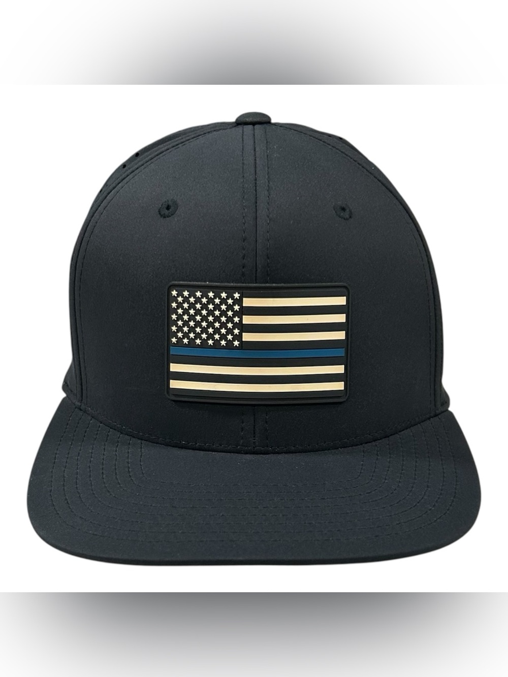 NWOT Branded Bills Patch US Flag Blue Lives Matter Thin Line CAP HAT SnapBack